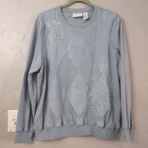 Alfred dunner sweater for women size L good condition, beautiful
